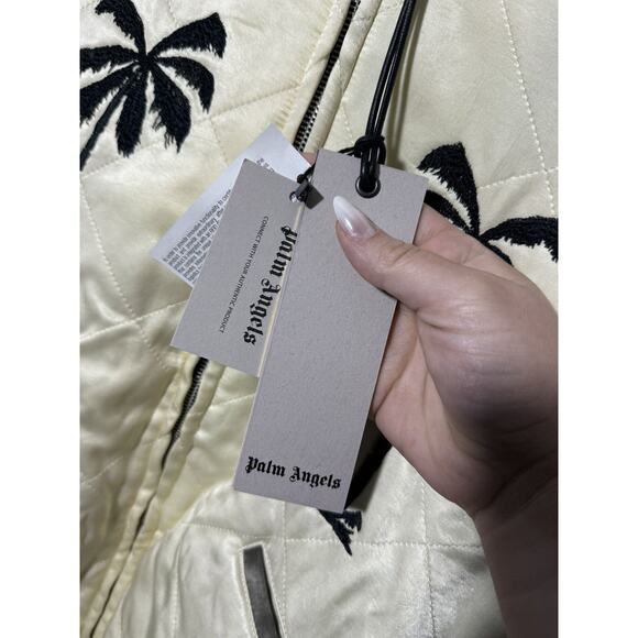 NWT Palm Angels Upsidedown Palm Sukajan Quilted Jacket - Picture 10 of 16